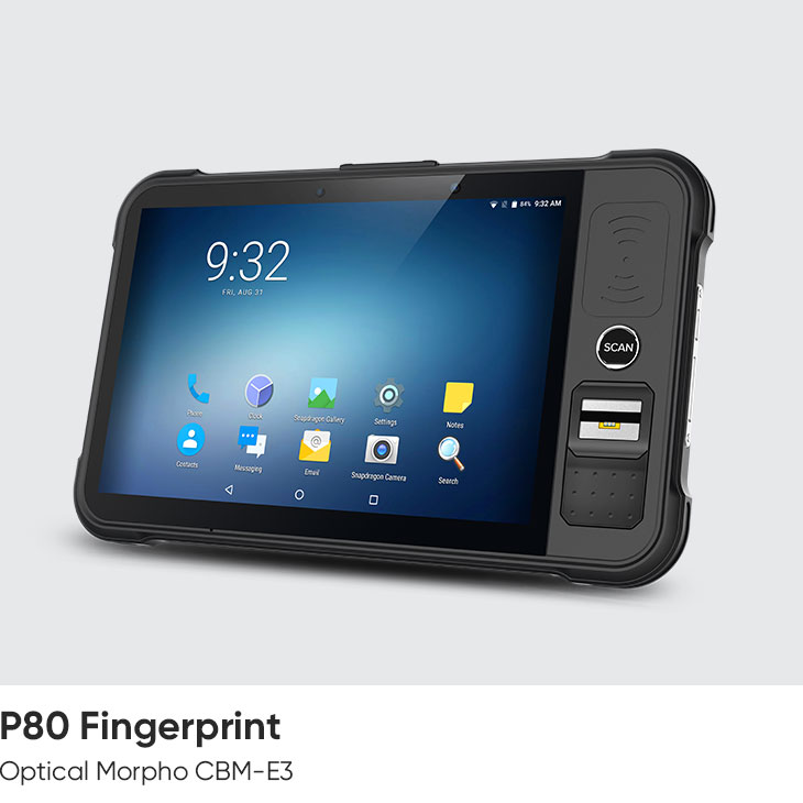 P80 — Optical Fingerprint Tablet (Android 9)